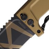 Extrema Ratio RAO Desert Warfare Tan Aluminum Folding Bohler N690 Knife 0141DW