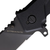 Extrema Ratio MF2 Linerlock Black Ruvido Aluminum Folding N690 Knife 0142RVB