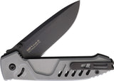 Extrema Ratio MF1 EVO Linerlock Tactical Gray Aluminum Folding N690 Knife 0232BLKGRY