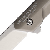 Extrema Ratio Ferrum E Linerlock Tactical Mud Aluminum Folding N690 Pocket Knife 0366SATTM