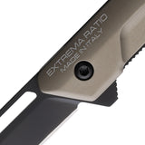 Extrema Ratio Ferrum T Linerlock Mud Aluminum Folding N690 Knife 0367BLKTM