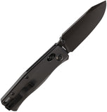 Flytanium BEEF Crossbar Lock Pitch Black G10 Folding PVD D2 Steel Pocket Knife 1386PBB