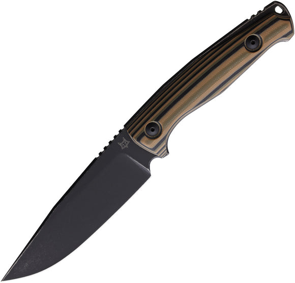 Fox TUR Multi-Color G10 Bohler N690Co Fixed Blade Knife w/ Belt Sheath 529TR