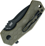 Fox Italicus Linerlock OD Green FRN Folding Bohler N690 Drop Pt Pocket Knife 540OD