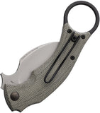 Fox Bastinelli BlackBird Karambit Green Micarta Folding Bohler N690 Knife 591MOD