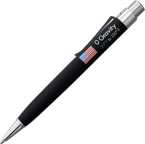 Fisher Space Pen Black Zero Gravity Black & Chrome 5.5