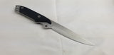 Fremont Fontenelle Black ABS 3Cr13 Stainless Fixed Blade Knife w/ Sheath 00402