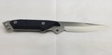 Fremont Fontenelle Black ABS 3Cr13 Stainless Fixed Blade Knife w/ Sheath 00402