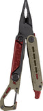 Gerber Stakeout Spark Coyote Brown & Red Aluminum Camping Multi-Tool 1070225