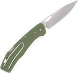 Gerber LST Lockback Green GFN Folding 440A Stainless Clip Pt Pocket Knife 1074518