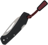 Gerber LST Mini Lockback Black GFN Folding 440A Stainless Wharncliffe Pocket Knife 1074528