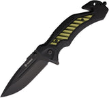 Ganzo Knives Linerlock Black & Green Aluminum Folding 440 Stainless Pocket Knife 628GR