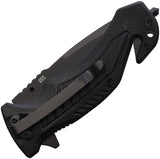 Ganzo Knives Linerlock Black & Gray Aluminum Folding 440 Stainless Pocket Knife 628GY