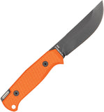 Glow Rhino Bohr Orange G10 DC-53 Steel Drop Point Fixed Blade Knife 112