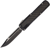 Guardian Tactical Automatic Scout Knife OTF Black Aluminum & Carbon Fiber Two-Tone Elmax Blade 142211
