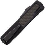 Guardian Tactical Automatic Scout Knife OTF Black Aluminum & Carbon Fiber Elmax Blade 142611