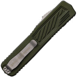 Guardian Tactical Automatic Scout Knife OTF OD Green Aluminum Elmax Serrated Blade 148512