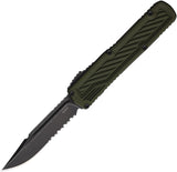 Guardian Tactical Automatic Scout Knife OTF OD Green Aluminum Elmax Serrated Blade 148612