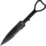Halfbreed Blades Compact Clearance XL Black G10 Bohler K110 Fixed Blade Knife CCK01XL