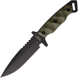 Halfbreed Blades Medium Infantry OD Green G10 Bohler K340 Fixed Blade Knife MIK03G2ODGK3