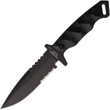 Halfbreed Blades Medium Infantry 03 Gen-2 Black G10 Bohler K340 Fixed Blade Knife 03PSG2