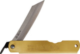 Higonokami Warikomi Ox Brass Folding Blue Paper Steel Pocket Knife ZOD07