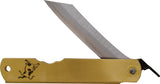 Higonokami Warikomi Ox Brass Folding Blue Paper Steel Pocket Knife ZOD07