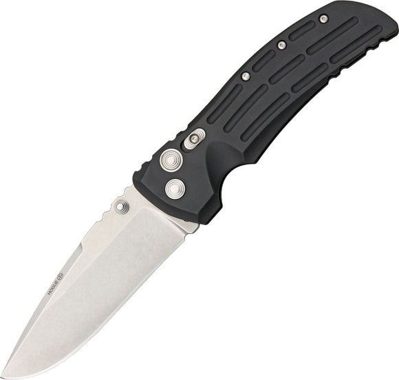 Hogue Large Tactical Drop Pt Black Aluminum 154CM Folding Pocket Knife 34150