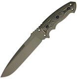 Hogue EX-F01 Fixed Blade Green Camo G10 A2 Tool GUN KOTE KG 2400 Knife 35151