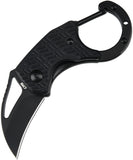 CJRB Anansi Linerlock Blackout G10 Folding AR-RPM9 Hawkbill Pocket Knife 1964BBK