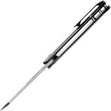 Kansept Knives Shard Framelock Titanium & Carbon Fiber Folding Damascus Knife 1006C3