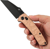 Kansept Knives Main Street Crossbar Lock Copper Foil G10 Folding S35VN Pocket Knife 1015V2