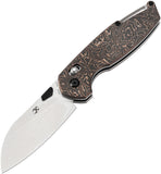 Kansept Knives Model 6 Crossbar Lock Copper Foil Carbon Fiber Folding S35VN Pocket Knife 1022V2