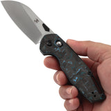 Kansept Knives Model 6 Crossbar Lock Arctic Storm Carbon Fiber Folding S35VN Pocket Knife 1022V4