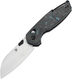 Kansept Knives Model 6 Crossbar Lock Arctic Storm Carbon Fiber Folding S35VN Pocket Knife 1022V4