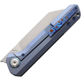 Kansept Knives Pocket Knife Bulldozer Framelock Timascus Folding CPM-20CV 1028A3