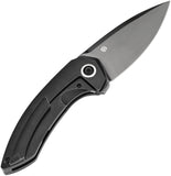 Kansept Knives ODD 21 Framelock Black Titanium Folding 20CV Pocket Knife 1077A6