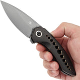 Kansept Knives ODD 21 Framelock Black Titanium Folding 20CV Pocket Knife 1077A6