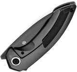 Kansept Knives ODD 21 Framelock Mirror DLC Titanium Folding 20CV Pocket Knife 1077A7