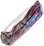 Kansept Knives Mini Kyro Framelock Titanium Folding CPM-S35VN Knife 2001B10