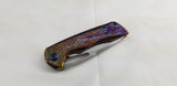 Kansept Knives Mini Kyro Framelock Titanium Folding CPM-S35VN Knife 2001B10