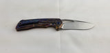 Kansept Knives Mini Kyro Framelock Titanium Folding CPM-S35VN Knife 2001B10
