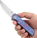 Kansept Knives Anomaly Linerlock Timascus Folding S35VN Pocket Knife 2038A7