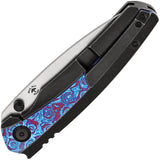 Kansept Knives Raven Framelock Titanium & Timascus Folding 20CV Knife 2109A5