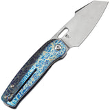 Kansept Knives Orlok Linerlock Lightning Strike Titanium Folding S35VN Pocket Knife 2111A3