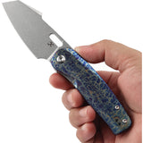 Kansept Knives Orlok Linerlock Lightning Strike Titanium Folding S35VN Pocket Knife 2111A3
