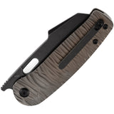 Kansept Knives Orlok Linerlock Bronze Micro Rock Titanium Folding S35VN Pocket Knife 2111A4
