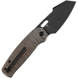 Kansept Knives Orlok Linerlock Bronze Micro Rock Titanium Folding S35VN Pocket Knife 2111A4