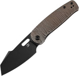 Kansept Knives Orlok Linerlock Bronze Micro Rock Titanium Folding S35VN Pocket Knife 2111A4