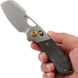 Kansept Knives Nahual Crossbar Lock Titanium & Carbon Fiber Folding MagnaCut Knife 2125V2